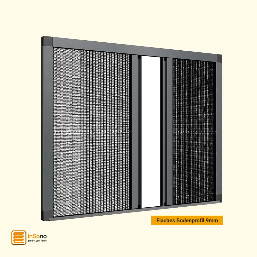 Fliegengitter Plissee Fenster doppelseitig