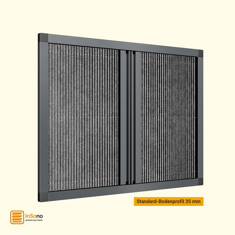 Fliegengitter Plissee Fenster doppelseitig